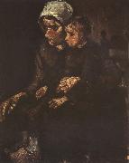 Peasant Woman with Child on Her Lap(nn04) Vincent Van Gogh